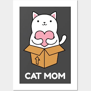 Cat Mom Posters and Art